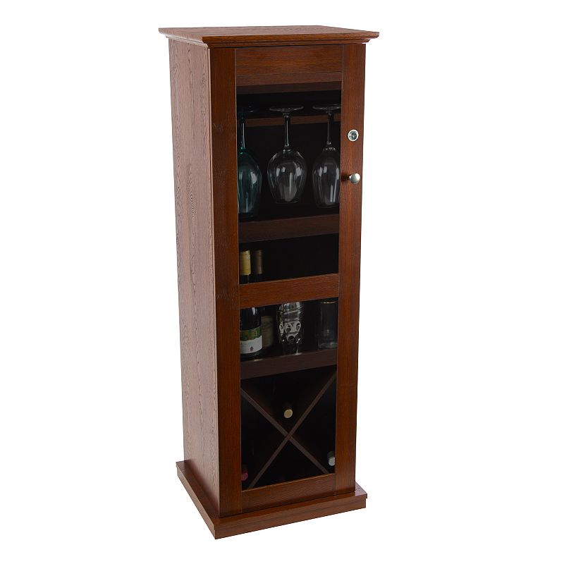 18222412 Atlantic Locking Bar Cabinet Floor Decor, Brown sku 18222412