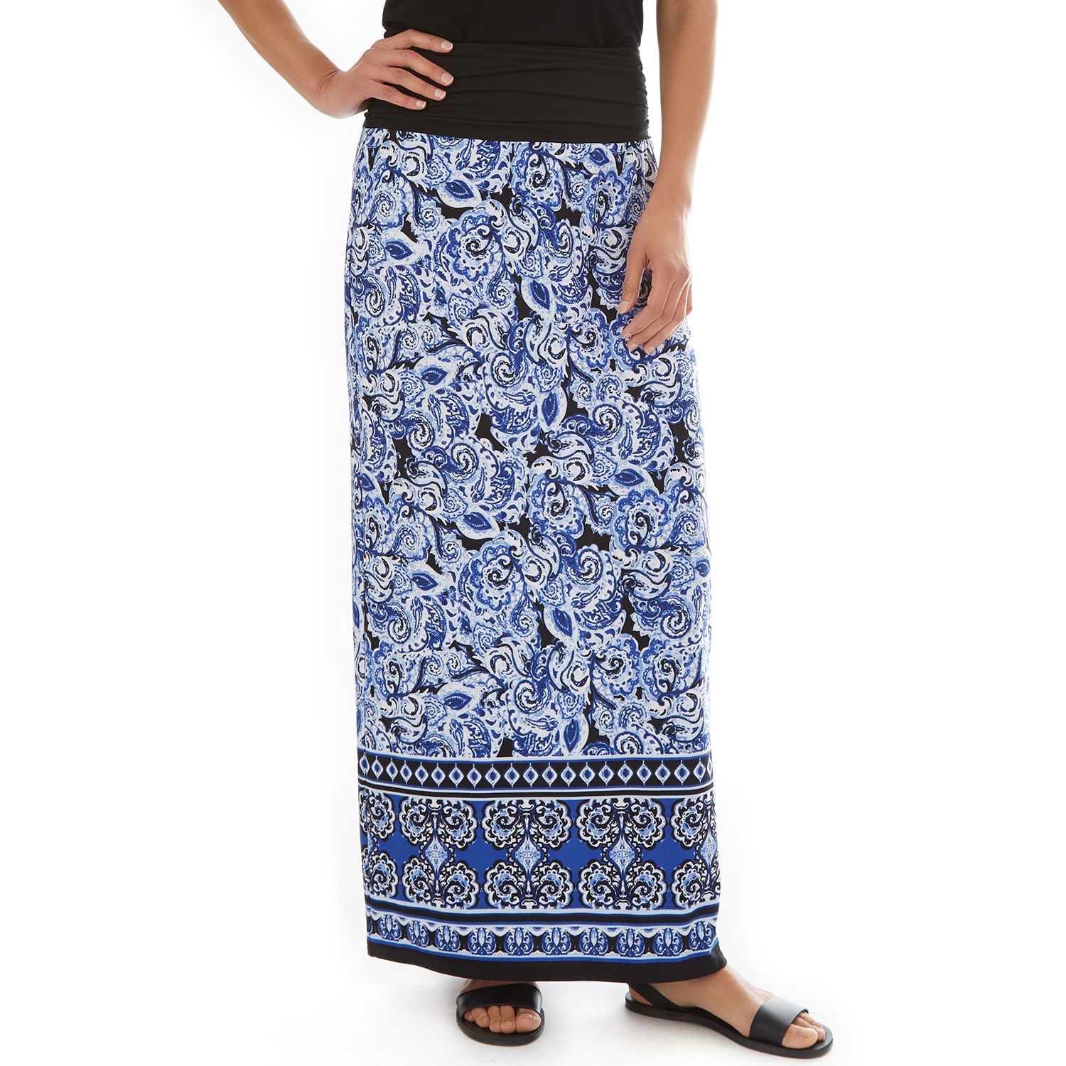 black maxi skirt kohls