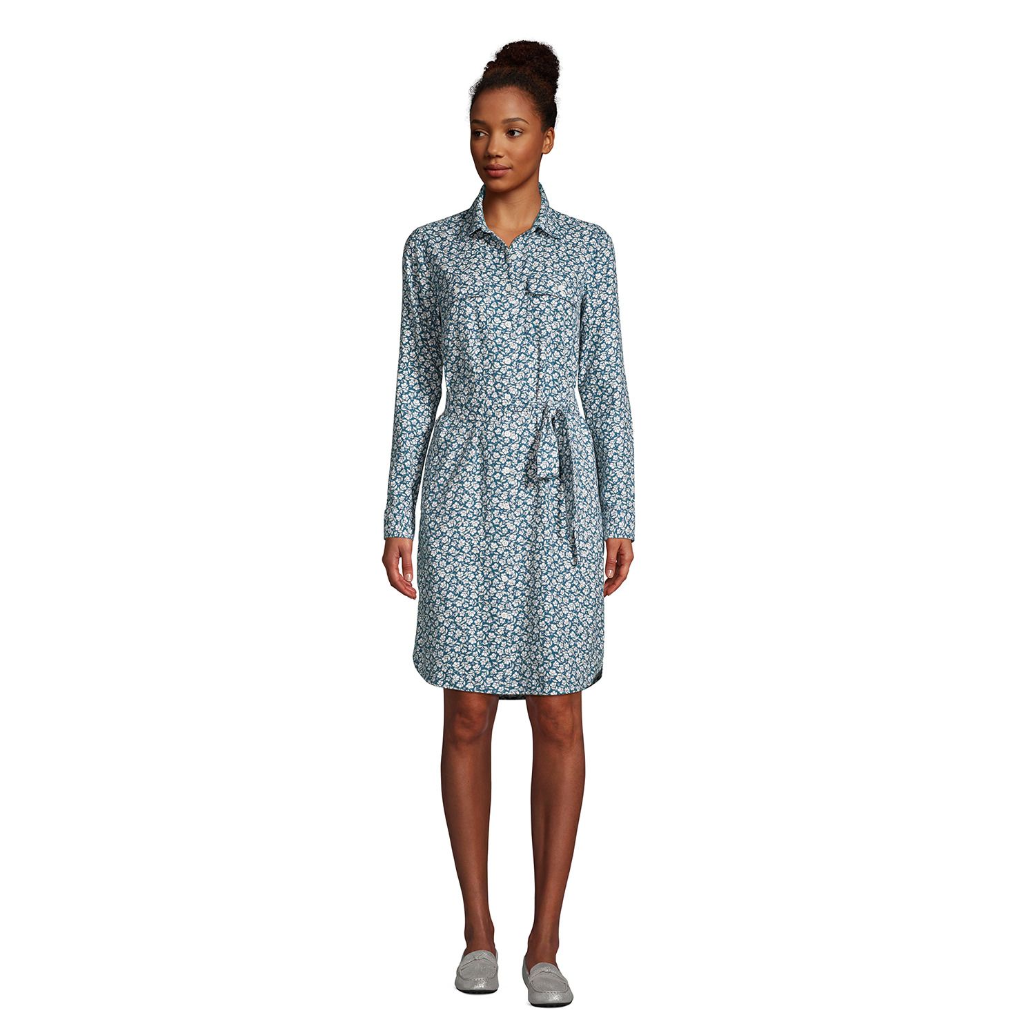 lands end flannel dress