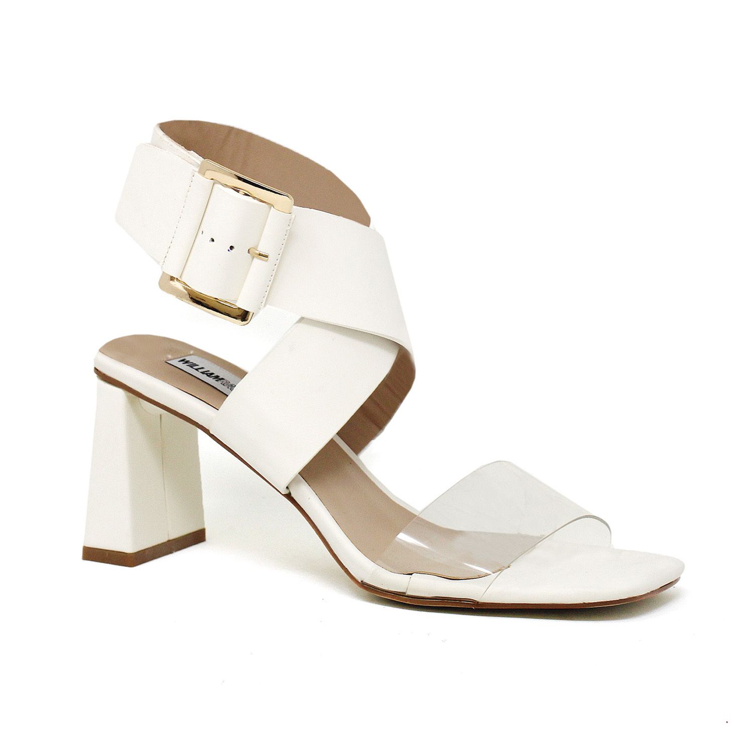 white comfort heels