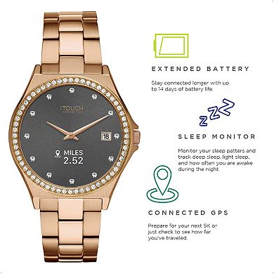 Women's iTouch Connected Metal Strap Smart Watch
