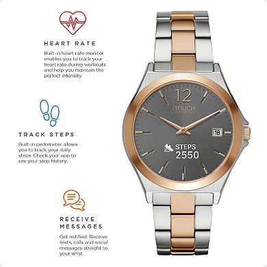 Women's iTouch Connected Two Tone Metal Strap Smart Watch