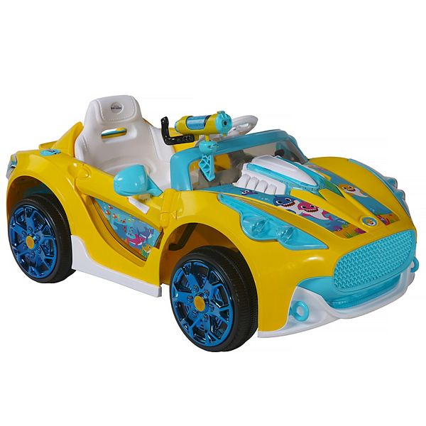 Dynacraft Baby Shark 6-Volt Super Car Ride-On