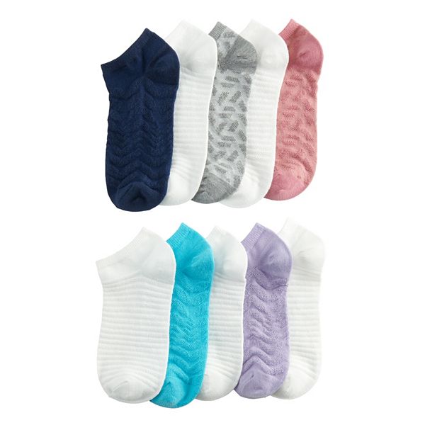 Women's GOLDTOE® Lightweight Textured NoShow Socks 10Pack