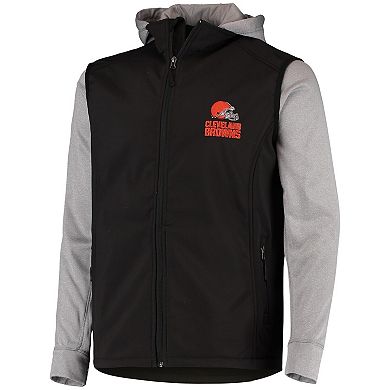 Men's Dunbrooke Black/Gray Cleveland Browns Alpha Full-Zip Jacket