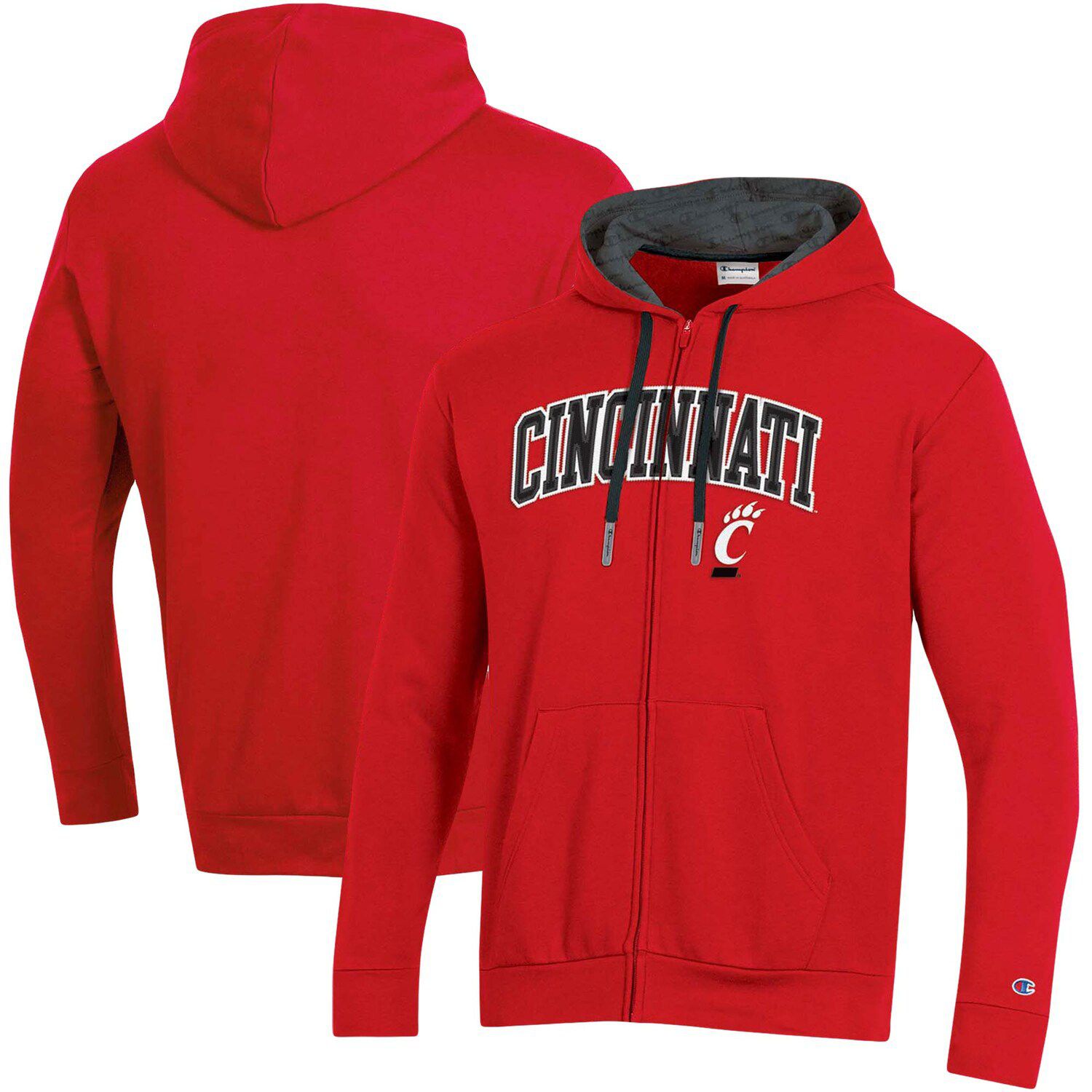 champion hoodie mens red