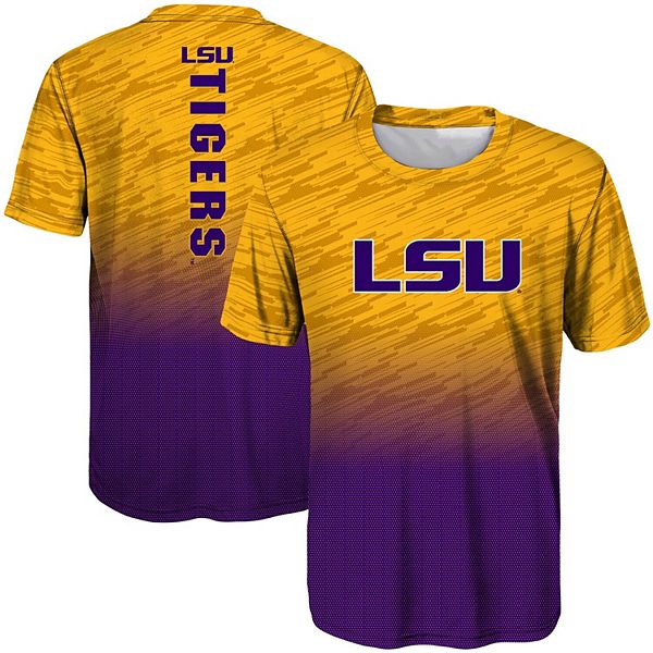 LSU Tigers Baseball Shield T-Shirt - Gold