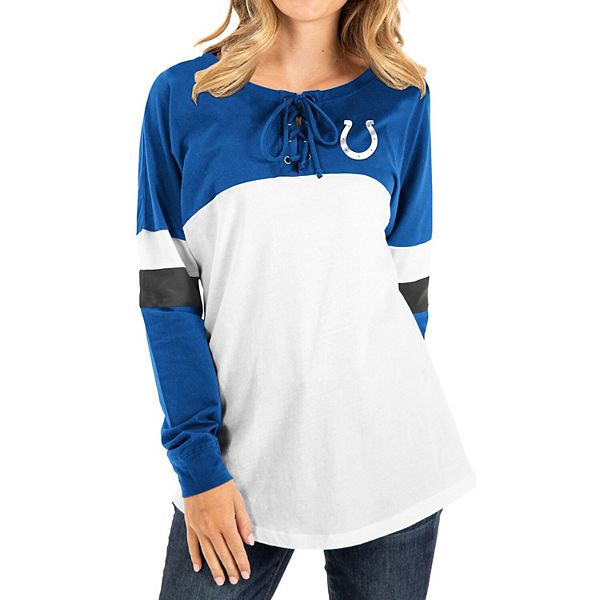 Women's Nike Royal Indianapolis Colts Fashion 3/4-Sleeve Raglan T-Shirt Size: Extra Small