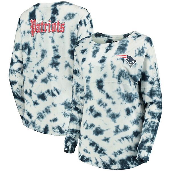 Lids Milwaukee Brewers New Era Women's Tie-Dye Long Sleeve T-Shirt - Navy