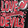 Girls Youth Black New Jersey Devils Hearts & Hockey T-Shirt