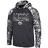 Men's Colosseum Charcoal Iowa Hawkeyes OHT Military Appreciation Digital Camo Pullover Hoodie