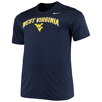 Men's Nike Navy West Virginia Mountaineers Big & Tall Legend Arch Over Logo Performance T-Shirt