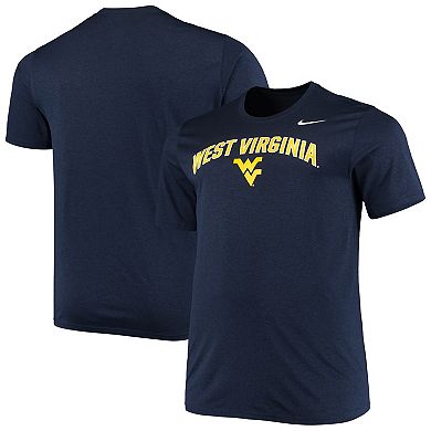 Men's Nike Navy West Virginia Mountaineers Big & Tall Legend Arch Over Logo Performance T-Shirt