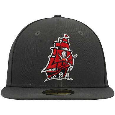 Men's New Era Pewter Tampa Bay Buccaneers Omaha 59FIFTY Fitted Hat