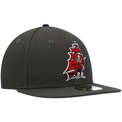 Men's New Era Pewter Tampa Bay Buccaneers Omaha 59FIFTY Fitted Hat