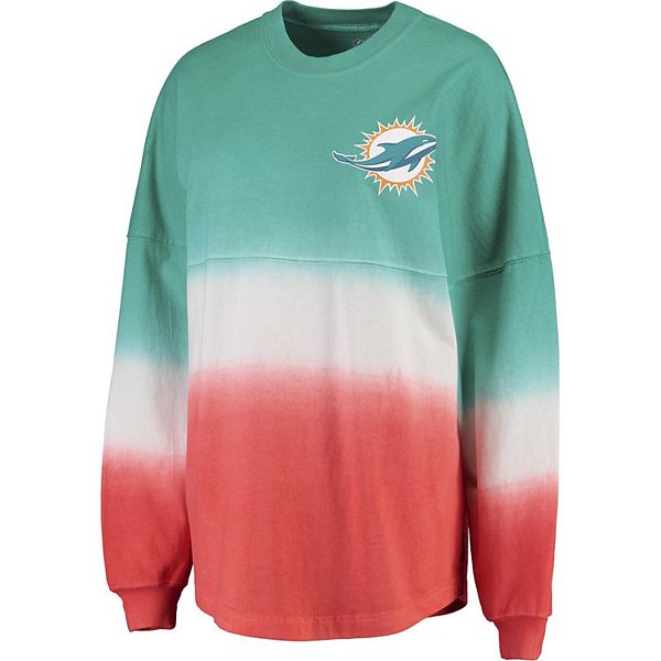 Miami Dolphins Fanatics Branded Women's Spirit Jersey Lace-Up V