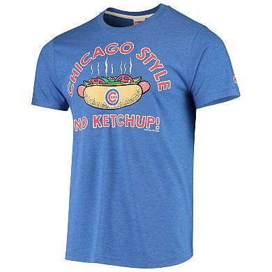 Men's Royal Chicago Cubs Hyperlocal Tri-Blend T-Shirt