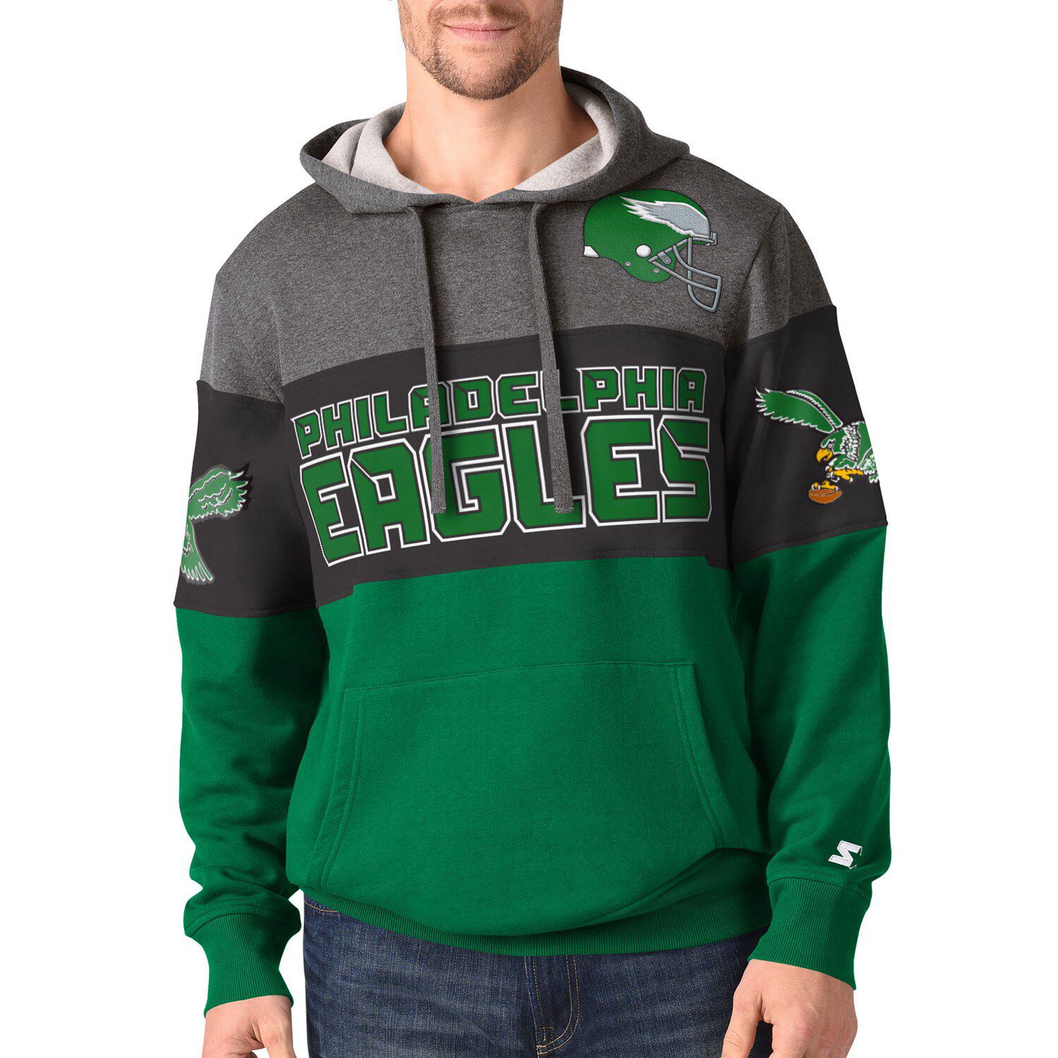 black philadelphia eagles hoodie