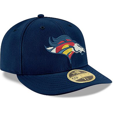 Men's New Era Navy Denver Broncos Omaha Low Profile 59FIFTY Fitted Hat