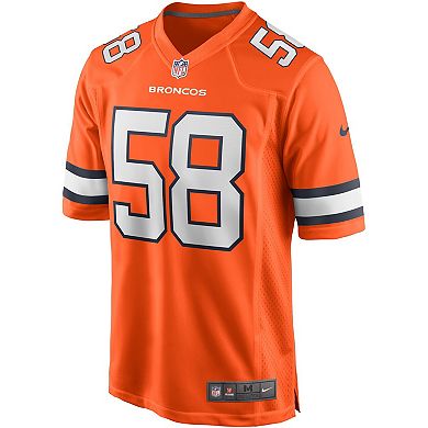 Men's Nike Von Miller Orange Denver Broncos Alternate Game Jersey