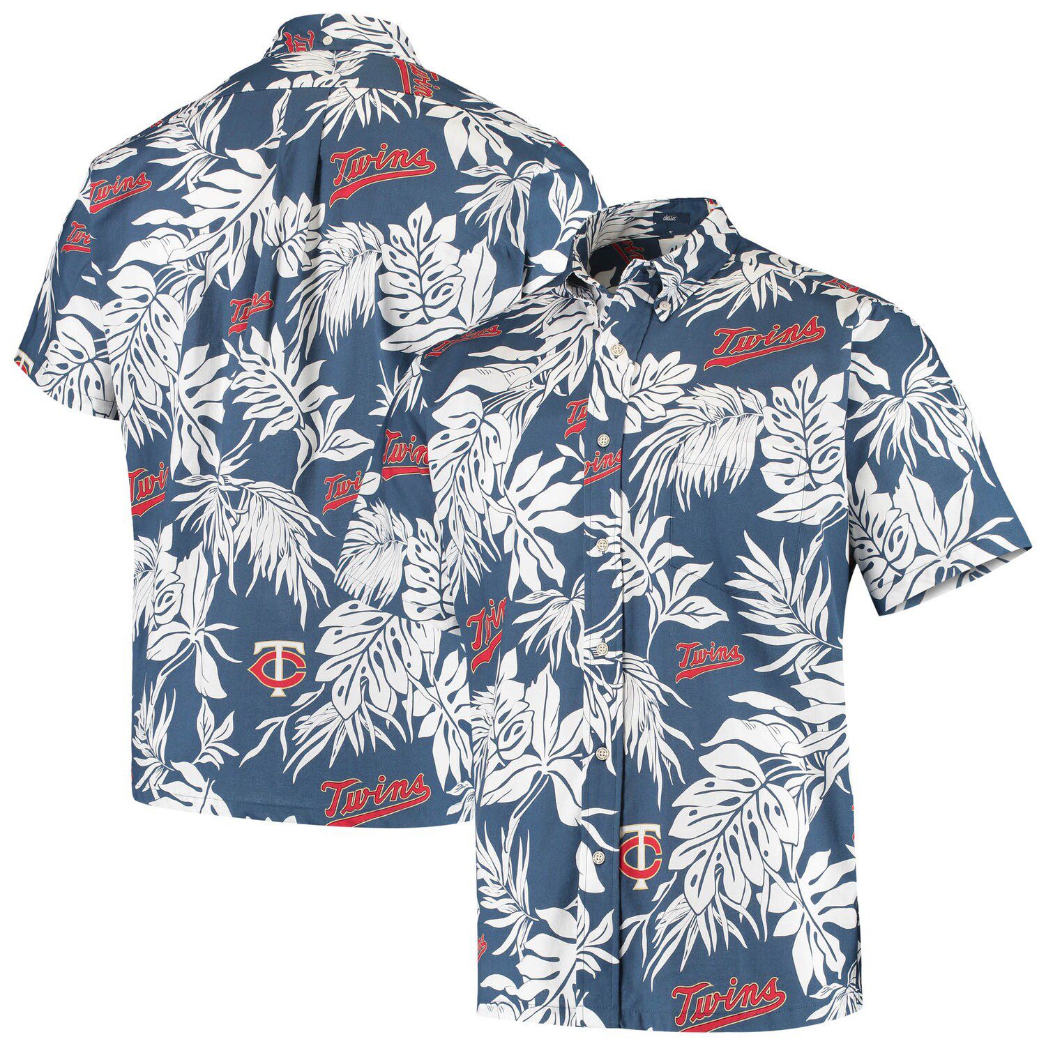 Image for Unbranded Men's Reyn Spooner Navy Minnesota Twins Aloha Button-Down Shirt at Kohl's.