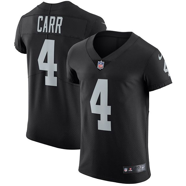 Derek Carr Las Vegas Raiders Autographed Nike Black Elite Jersey