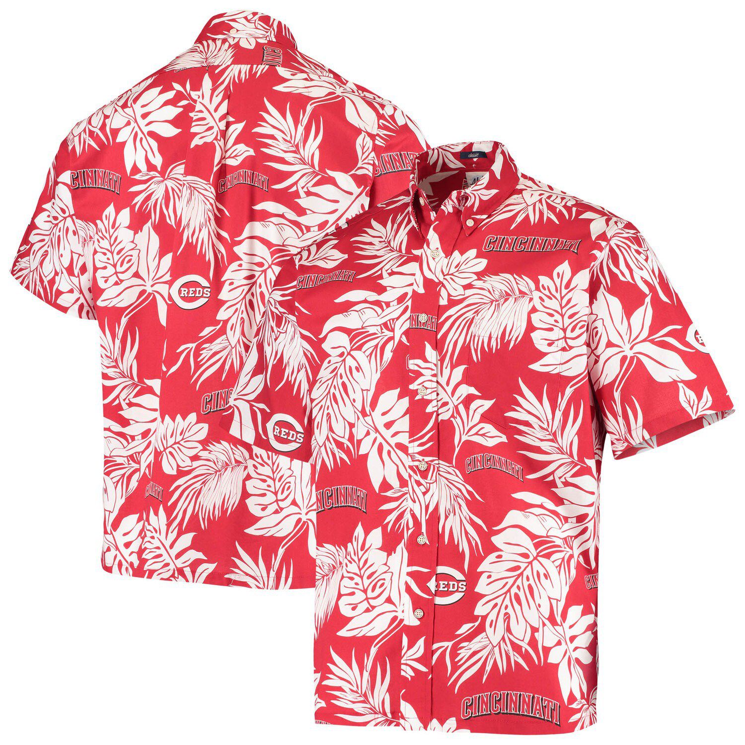 Men's Reyn Spooner White St. Louis Cardinals Aloha Button-Down Shirt