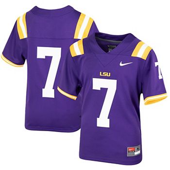 Toddler Nike #7 Purple LSU Tigers Replica Football Jersey