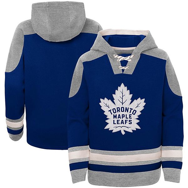 Youth Blue Toronto Maple Leafs Ageless Must-Have Lace-Up Pullover Hoodie