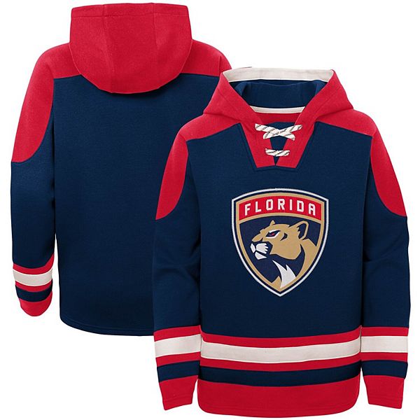 NHL S21 Team Logo Fleece Pullover Hoodie Florida Panthers Youth