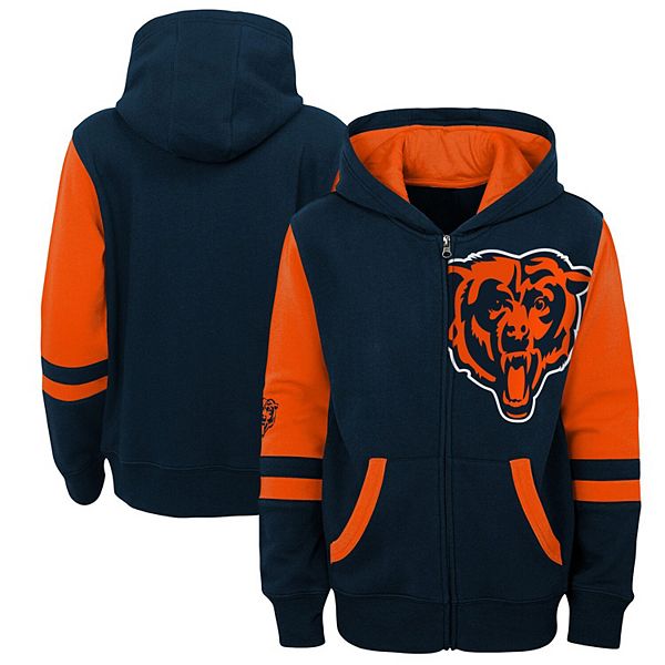 Outerstuff Chicago Bears Preschool Stadium Full-Zip Hoodie - Navy