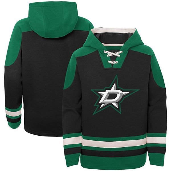 Youth Dallas Stars Black Ageless Revisited Home Lace-Up Pullover Hoodie