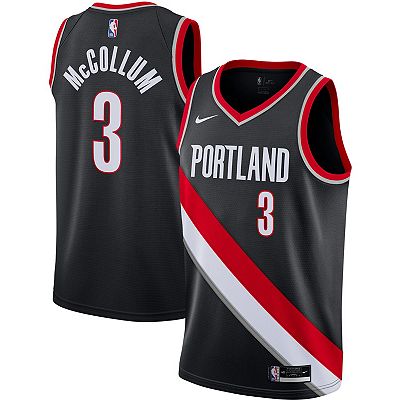 New 3XL Nike Portland Trail Blazers C.J. McCollum Icon popular Edition Swingman Jersey