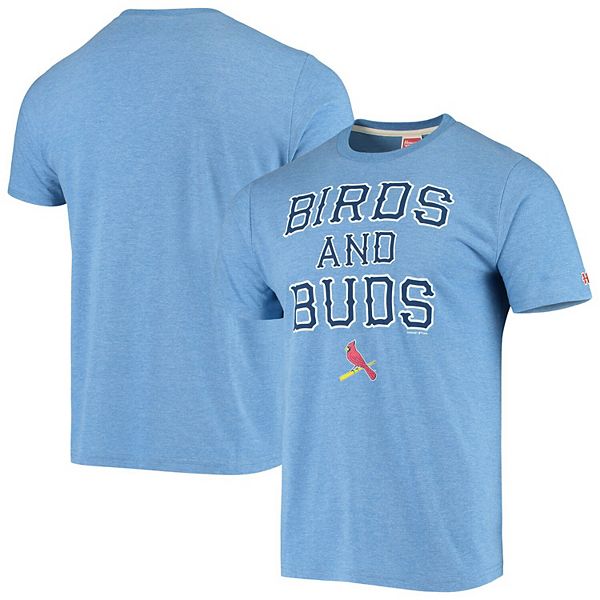 St. Louis Cardinals Birds and Buds T-Shirt from Homage. | Red | Vintage Apparel from Homage.