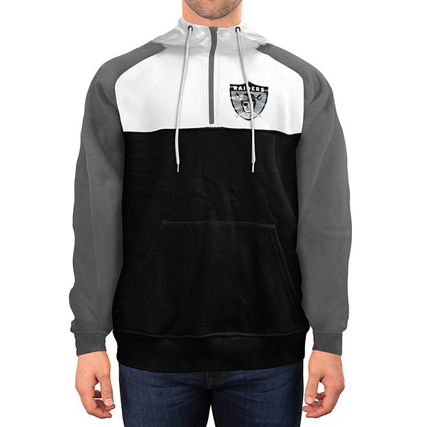 Las Vegas Raiders New Era Throwback Pullover Hoodie - Black