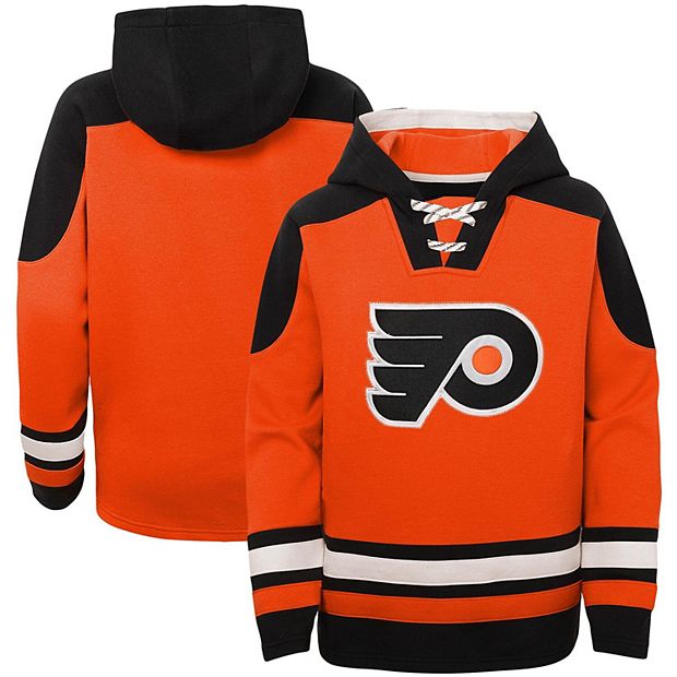 Youth Orange Philadelphia Flyers Ageless Must-Have Lace-Up Pullover Hoodie