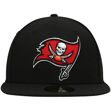 Men's New Era Black Tampa Bay Buccaneers Omaha 59FIFTY Fitted Hat