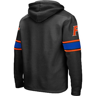 Men's Colosseum Black Florida Gators 2.0 Lace-Up Pullover Hoodie