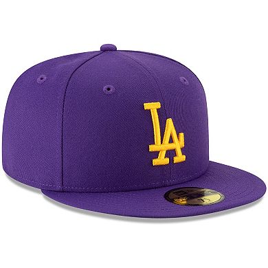 Men's New Era Purple LA Crossover 59FIFTY Hat