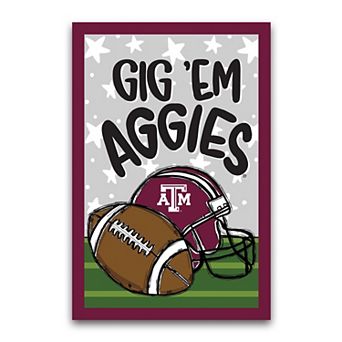 Texas A&M Aggies 12'' x 18" Team Helmet & Ball Garden Flag