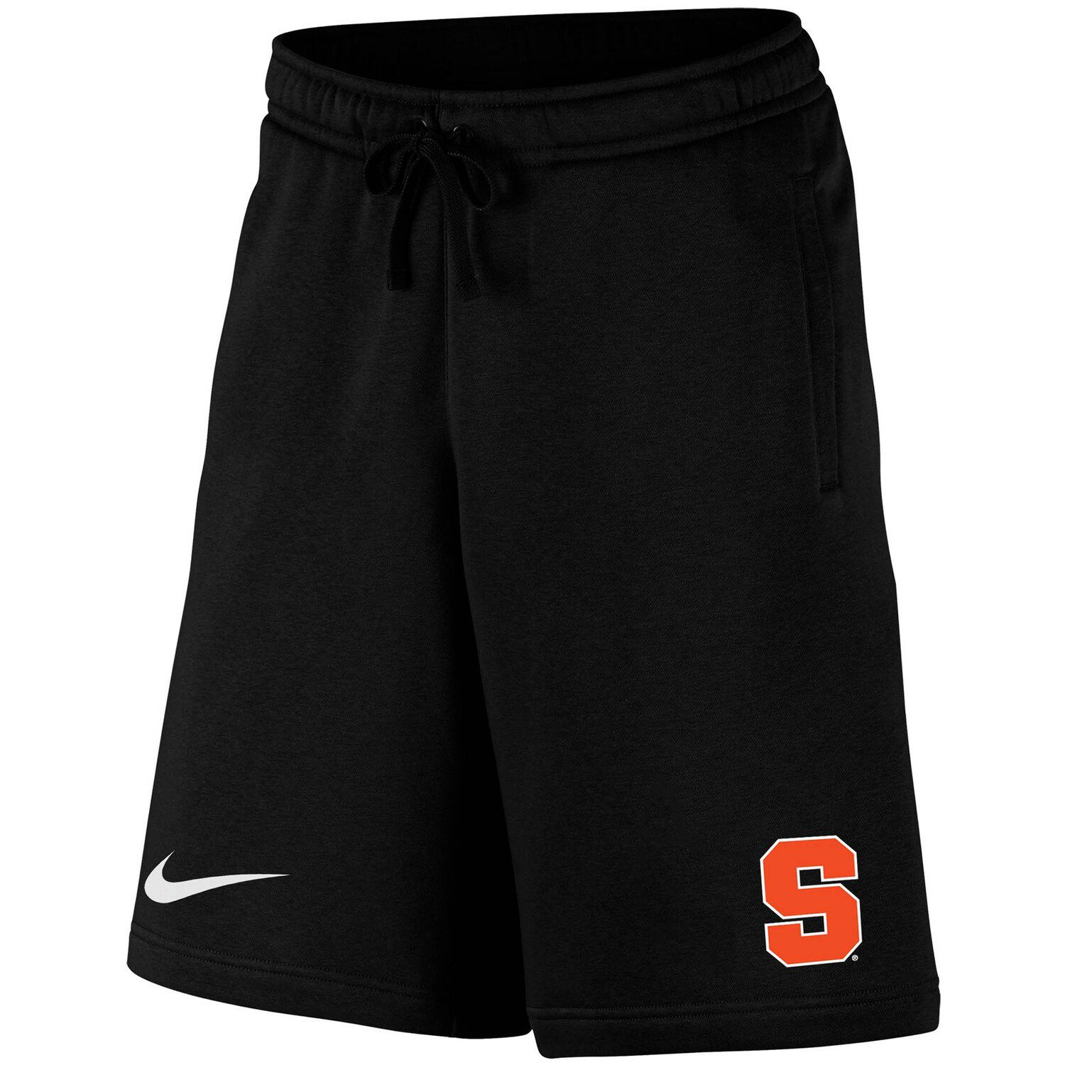 black orange and white nike shorts