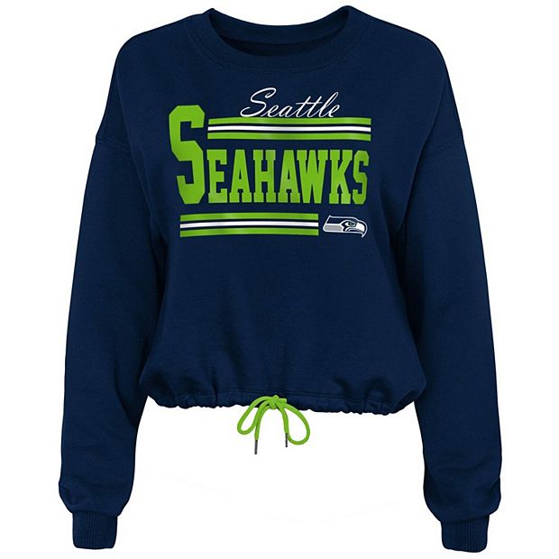 Outerstuff Seattle Seahawks Youth Team Logo T-Shirt - College Navy