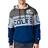 Men's Starter Heathered Gray/Royal Indianapolis Colts Extreme Fireballer Pullover Hoodie