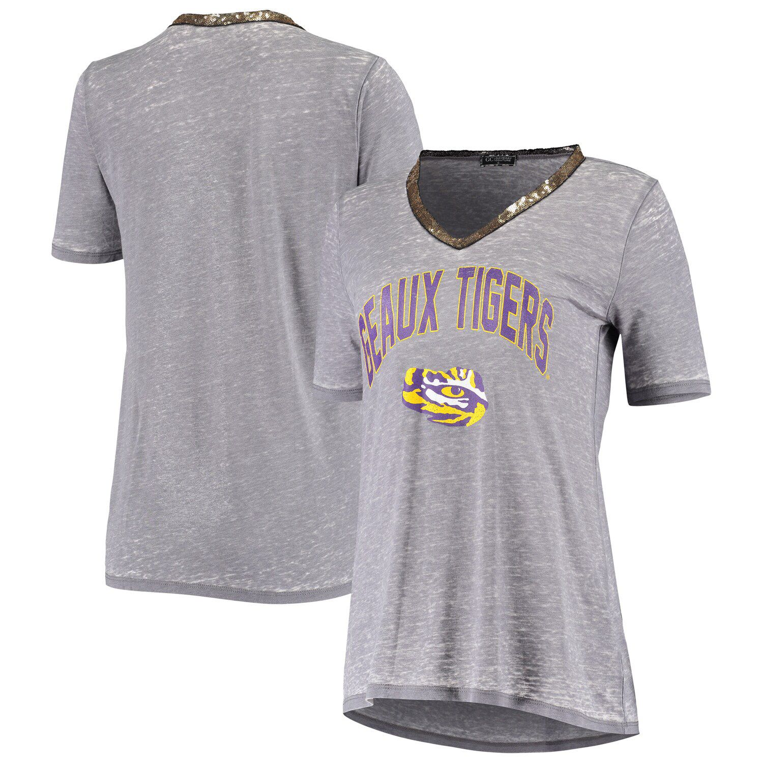 lsu v neck t shirts