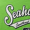 Girls Preschool Neon Green Seattle Seahawks Diamond T-Shirt & Leggings Set