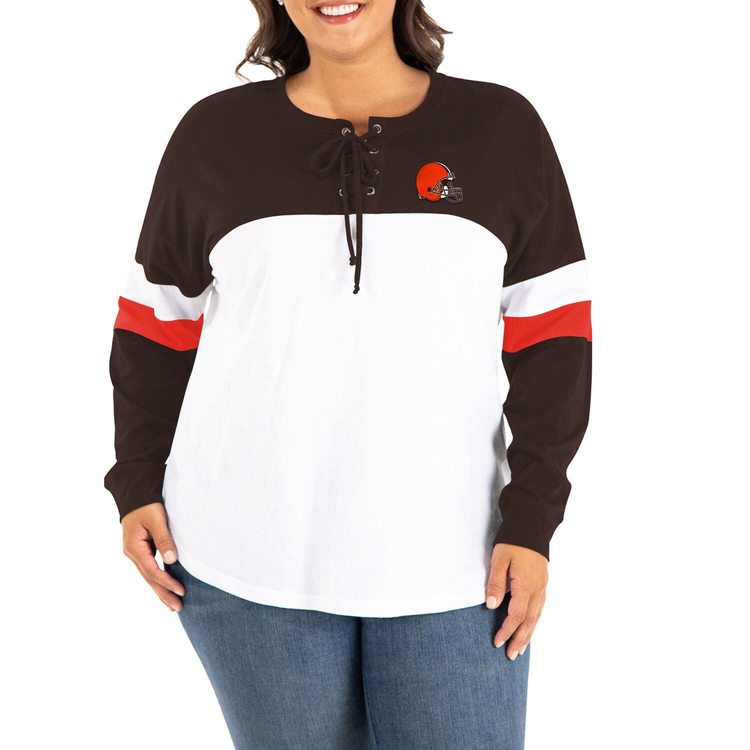 women's long sleeve cleveland browns shirt