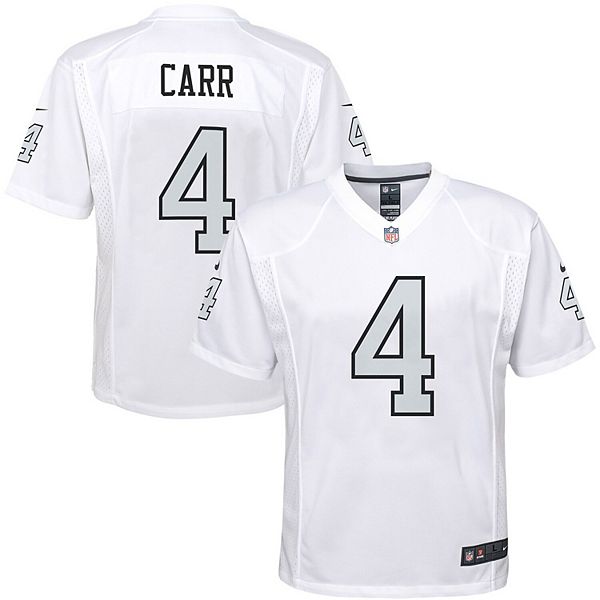 Men's Las Vegas Raiders Derek Carr Nike White Vapor Untouchable Color Rush  Limited Player Jersey