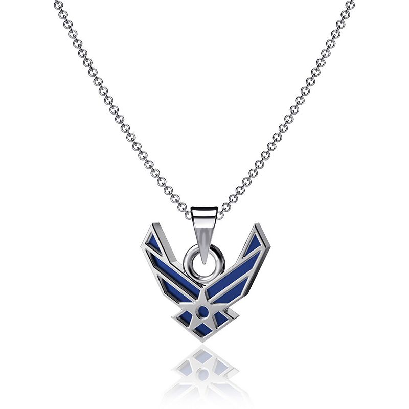 Dayna Designs Air Force Falcons Enamel Pendant Necklace, Womens, Multicolo