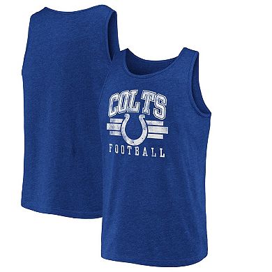 Men's Fanatics Branded Royal Indianapolis Colts Distressed Logo Tank Top