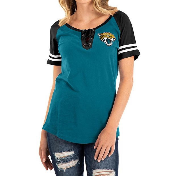 Packers Womens Plus Size Lace-Up Contrast T-Shirt